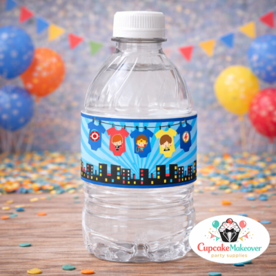 printable baby superhero onesies bottle labels custom diy