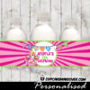 Shopkins Birthday Personalized Water Bottle Labels - Cupcakemakeover