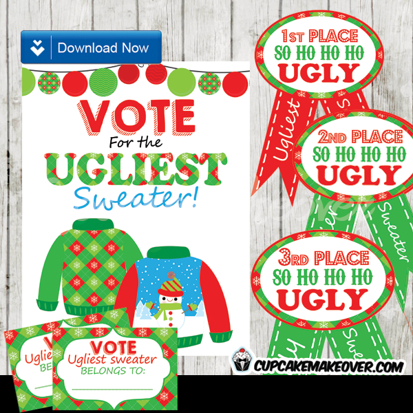 best tacky sweater award ribbons printable ballot cards diy