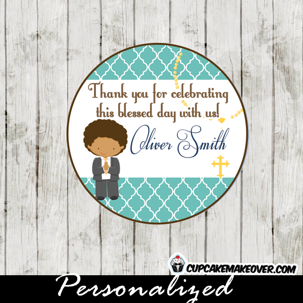 Blue Boy First Holy Communion Prayer Card | Simply Johanna