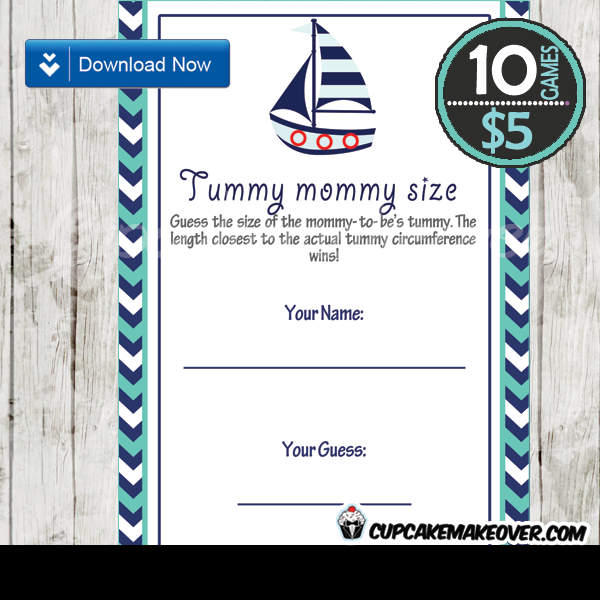 turquoise navy blue nautical baby shower games