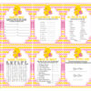 printable pink rubber duck baby shower games