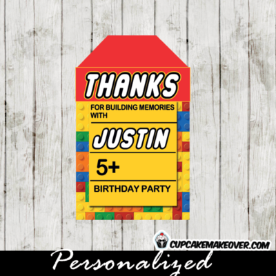 printable lego favour tags gifts