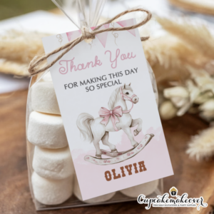 Cowgirl thank you tag