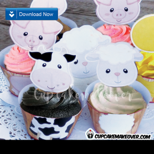 Cupcakes Barnyard, Farm Animals Cupcakes, Animal Cupcakes For Kids, Farm Theme Cupcakes, Farm Cake, Barn Theme Cake, Farm Cupcake Cake