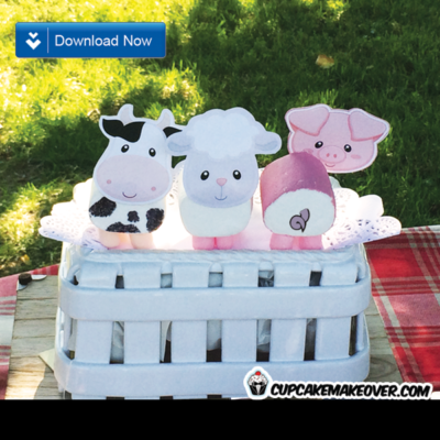barnyard party ideas marshmallow farm animals toppers