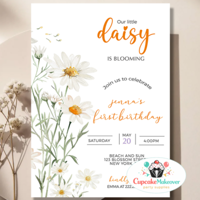 daisy birthday invitation floral birthday invite birthday invitation any age girl birthday invite daisy party invitation garden birthday invite spring birthday invite summer birthday invite floral party invite kids birthday invitation adult birthday invitation editable birthday invite printed birthday invitation