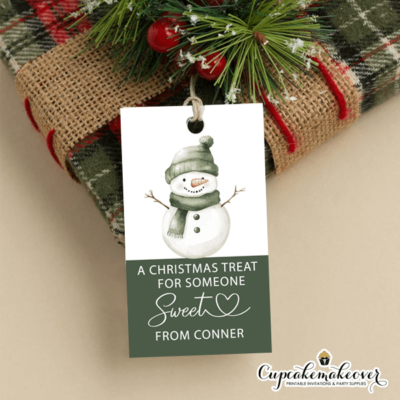 snowman gift tags