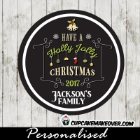 Printable Christmas Tags, Pink Heart Red Mittens - Cupcakemakeover