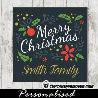 printable christmas gift tags winter wreath
