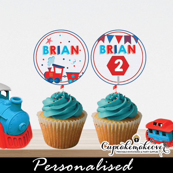 Blue Monster Truck Party Bottle Labels, Personalized - Cupcakemakeover