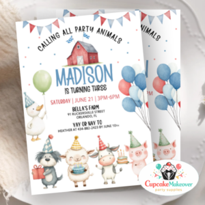 adorable Farm Animals Birthday