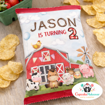 chips barnyard animals farm birthday supplies