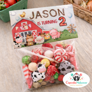 Candy Toppers barnyard animals farm birthday supplies