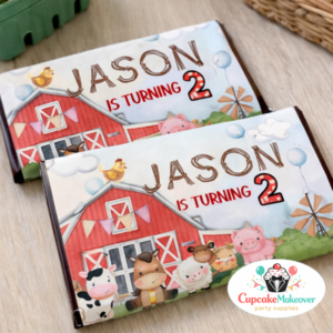 candy wrappers barnyard animals farm birthday supplies