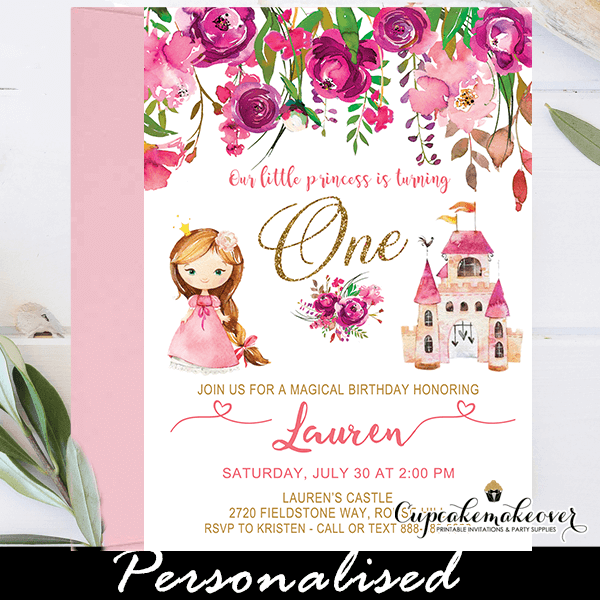 Quinceanera Invitations Spanish or English, Pink Gold - Cupcakemakeover