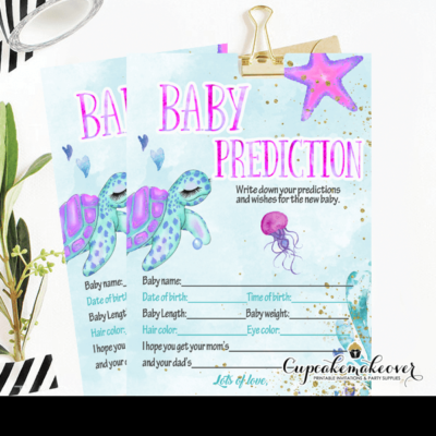 under the sea girl turtle baby shower games