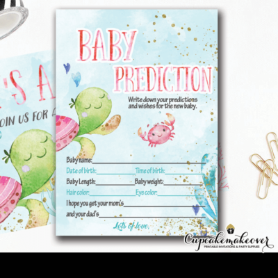ocean theme under the sea baby shower girl games