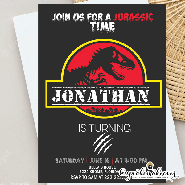 Jurassic Park Invitations