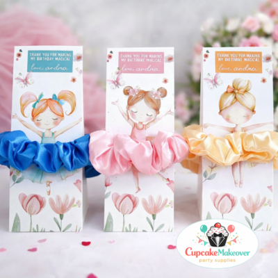 – Ballet Birthday Thank You Gifts for Girls, Dance Party Favor Bags, Personalized Ballerina Gifts