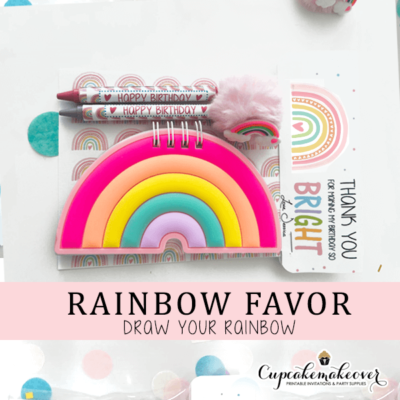 rainbow birthday party favors