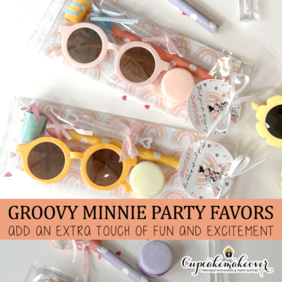Groovy Minnie Birthday Party Favors Bag