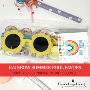 Rainbow birthday favors party