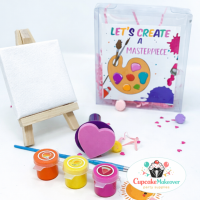 Kids Rainbow Art Party Favor Bag | Kids Paint Birthday Party | Rainbow Theme Guest Favor | Paint Party Favor | Kids Party Favor