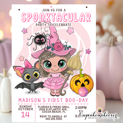 Halloween party invitations spooktacular birthday