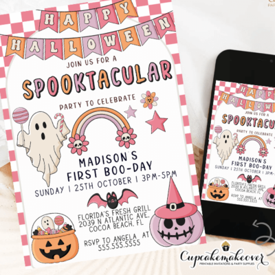 Cute HCute Halloween Pumpkin Party Invitealloween Pumpkin Party Invite