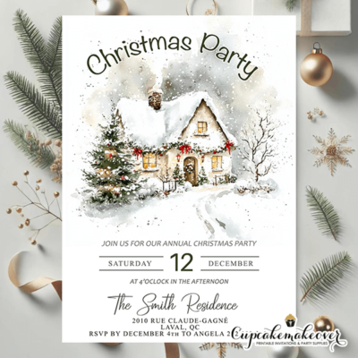 christmas holiday party invitations