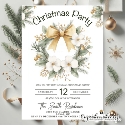 christmas party invitations