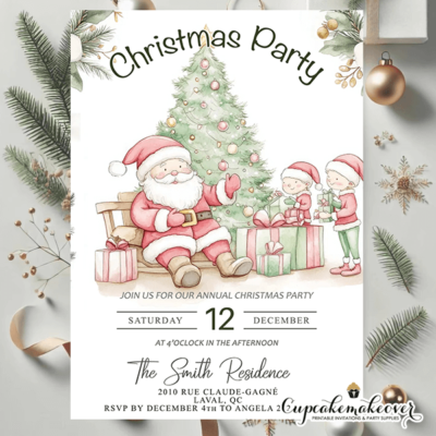 xmas party invitation