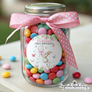 Bunny balloon rabbit flowers tag favors supplies