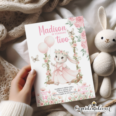 printable bunny invitations custom bunny birthday invites kids bunny birthday invites