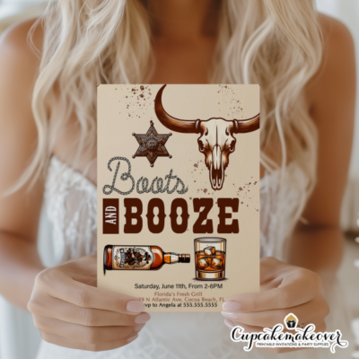 Country western party invite
