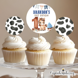 kids cowboy party cowboy party favors western birthday first rodeo decor cowboy printable personalized label