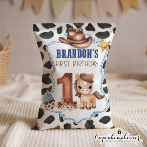 first rodeo birthday girl, cowgirl party favors, my first rodeo, western birthday party, pink cowgirl party, girl first birthday favors, rodeo theme party, personalized treat bags, pony birthday party, western party decor