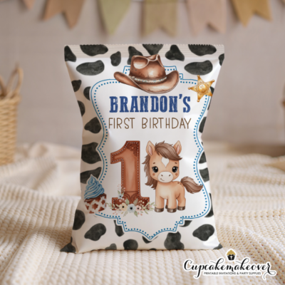 first rodeo birthday girl, cowgirl party favors, my first rodeo, western birthday party, pink cowgirl party, girl first birthday favors, rodeo theme party, personalized treat bags, pony birthday party, western party decor