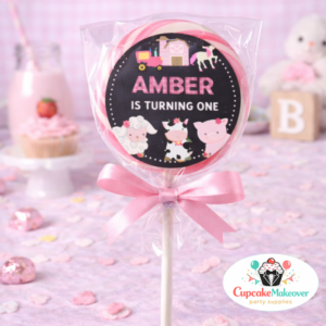 Barnyard animals farm toppers favor gifts