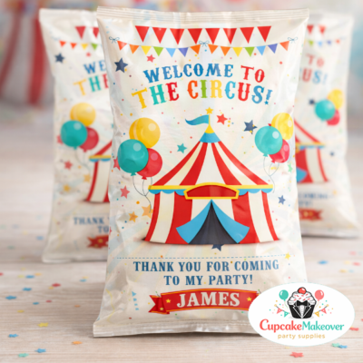 circus party favor bag, carnival goodie bags, circus birthday party supplies, welcome to the circus, kids party favor bags, personalized party bags, circus decorations, carnival party decor, circus theme birthday, treat bags kids party