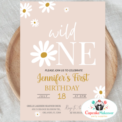 wild one birthday invitation wild one girl invite first birthday wild one daisy birthday invitation floral birthday invite boho birthday invitation neutral birthday invite girl birthday invitation birthday invitation any age wild one party invite floral party invitation modern birthday invite printed birthday invitation