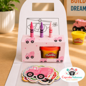 pink construction party favors, girl construction birthday, construction play doh favors, construction coloring favors, under construction birthday, girl truck birthday party, pink construction theme, construction activity kit, construction birthday favors, construction party favors, kids coloring activity, pastel construction birthday, builder birthday girl, construction printable favors, play doh birthday favors